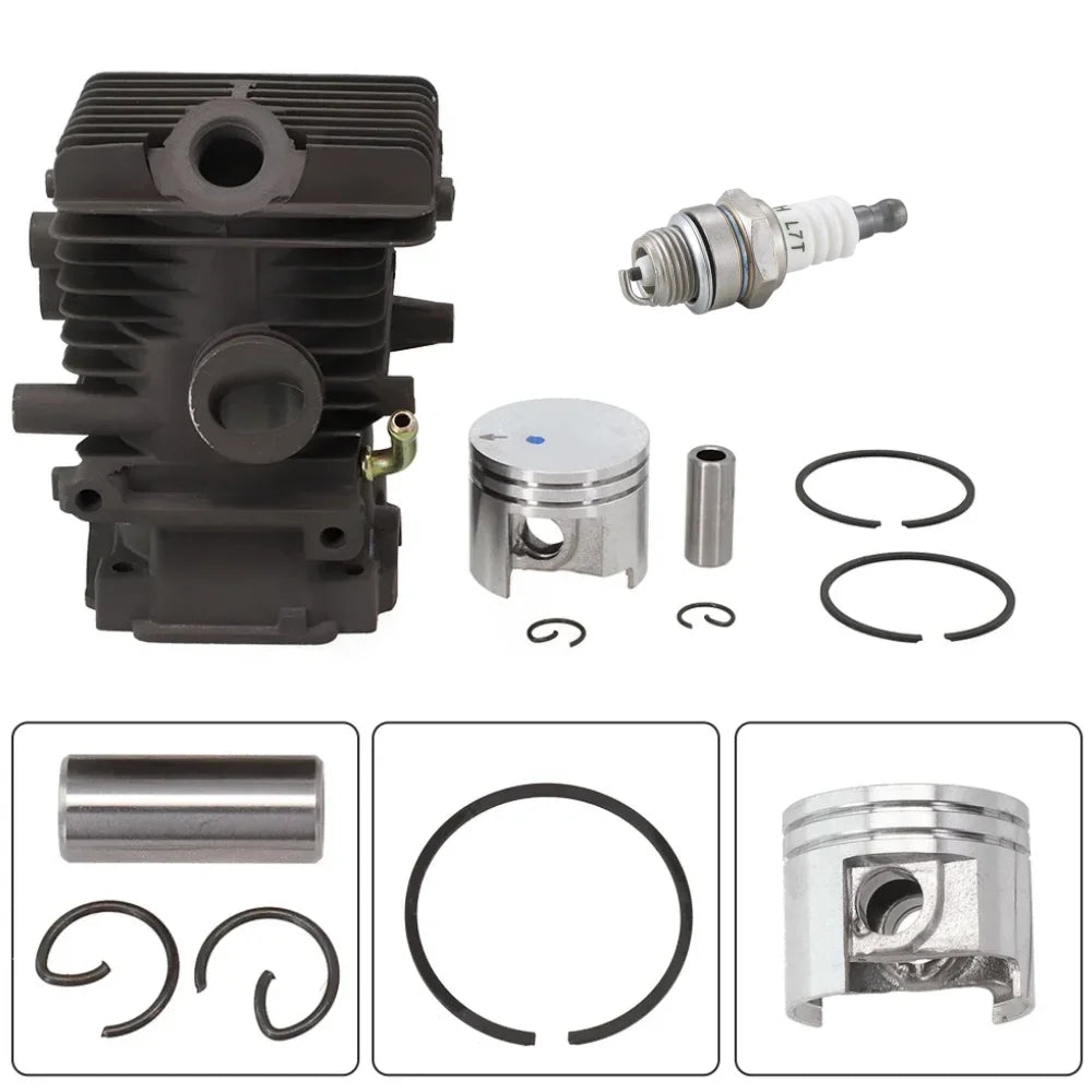 37mm Cylinder Piston Kit For Stihl MS192T MS192TC 020 1137 1201 1203 Piston Rings Assembly Durable