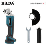 HILDA 125mm Brushless And Brushed Angle Grinder Cordless Grinding Machine Cutting 12V Angle Grinder For Makita 18V Battery