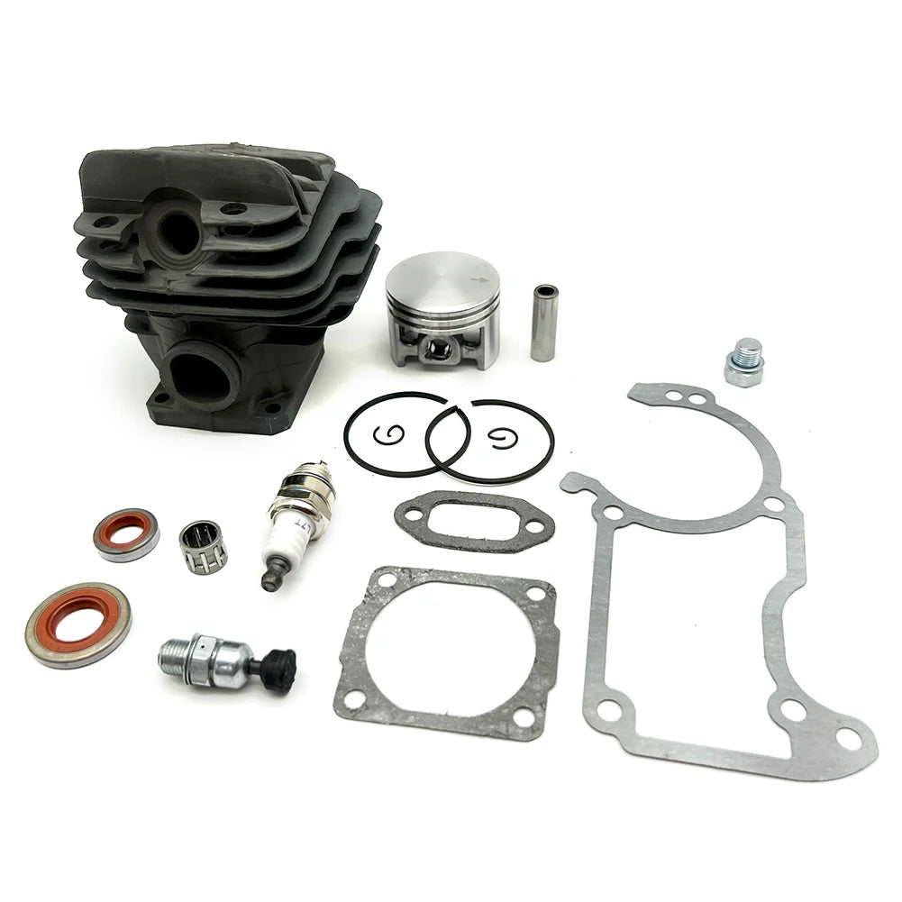 44.7mm Cylinder Piston Set For Stihl 026 MS260 MS 260 Sealing Set And Plugs Cylinder Exhaust Gasket Kit Garden Tool Parts
