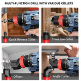 2 IN1 /5 IN 1Cordless Electric Drill Brushless Screwdriver Rechargeable Driver Handheld Power Tool(No battery)For Makita 18V Pin