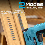 SEESII 18 Gauge Cordless Brad Nail Gun 1000 Brad Nails Cordless Stapler Framing Nailer Furniture Power Tool With 2pcs Battery