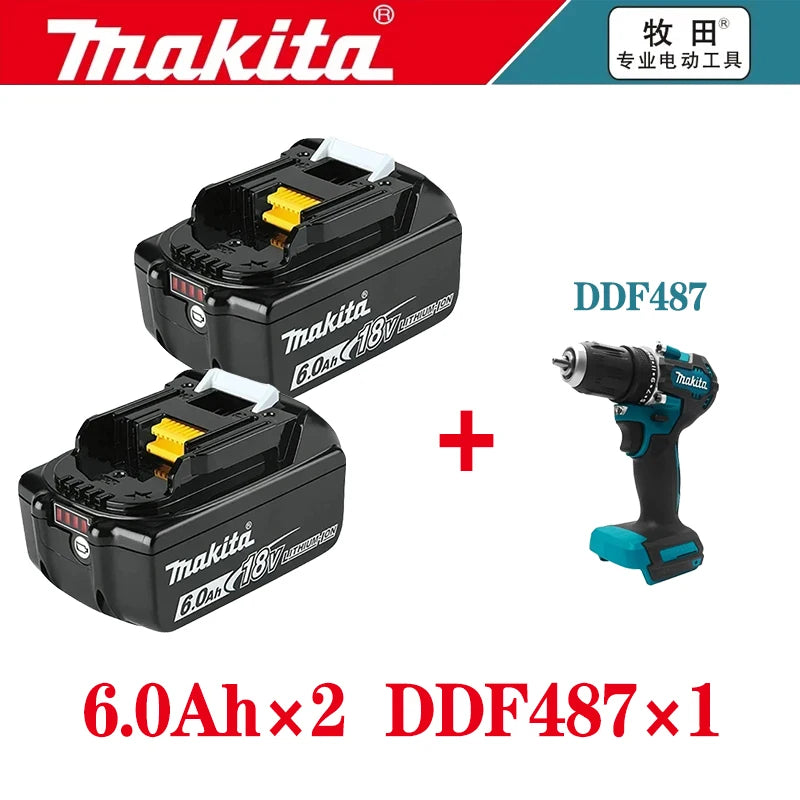 Original Makita 18V LXT Power Tool Battery 6.0Ah BL1860B Rechargeable Lithium-Ion Pack BL1840B BL1850 BL1860B BL1890