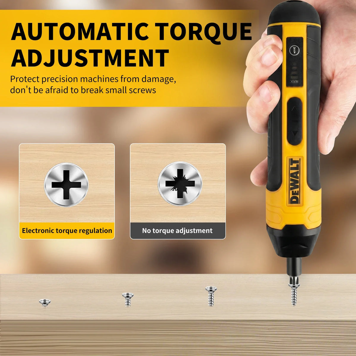 DEWALT Cordless Electric Screwdriver Rechargeable Adjustable Drill Multifunctional Disassembly HT422