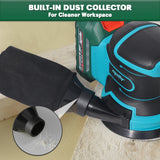 Mellif 125MM Cordless Random Orbital Sander For Makita 18V Battery BL1830 BL1840 (Tool Only) Handheld Electric Power Tool