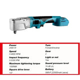 1000NM Brushless Electric Ratchet Wrench 588Vf 1/2'' Ratchet Wrench Set Power Tool Removal Screw Nut for Makita 18V Battery