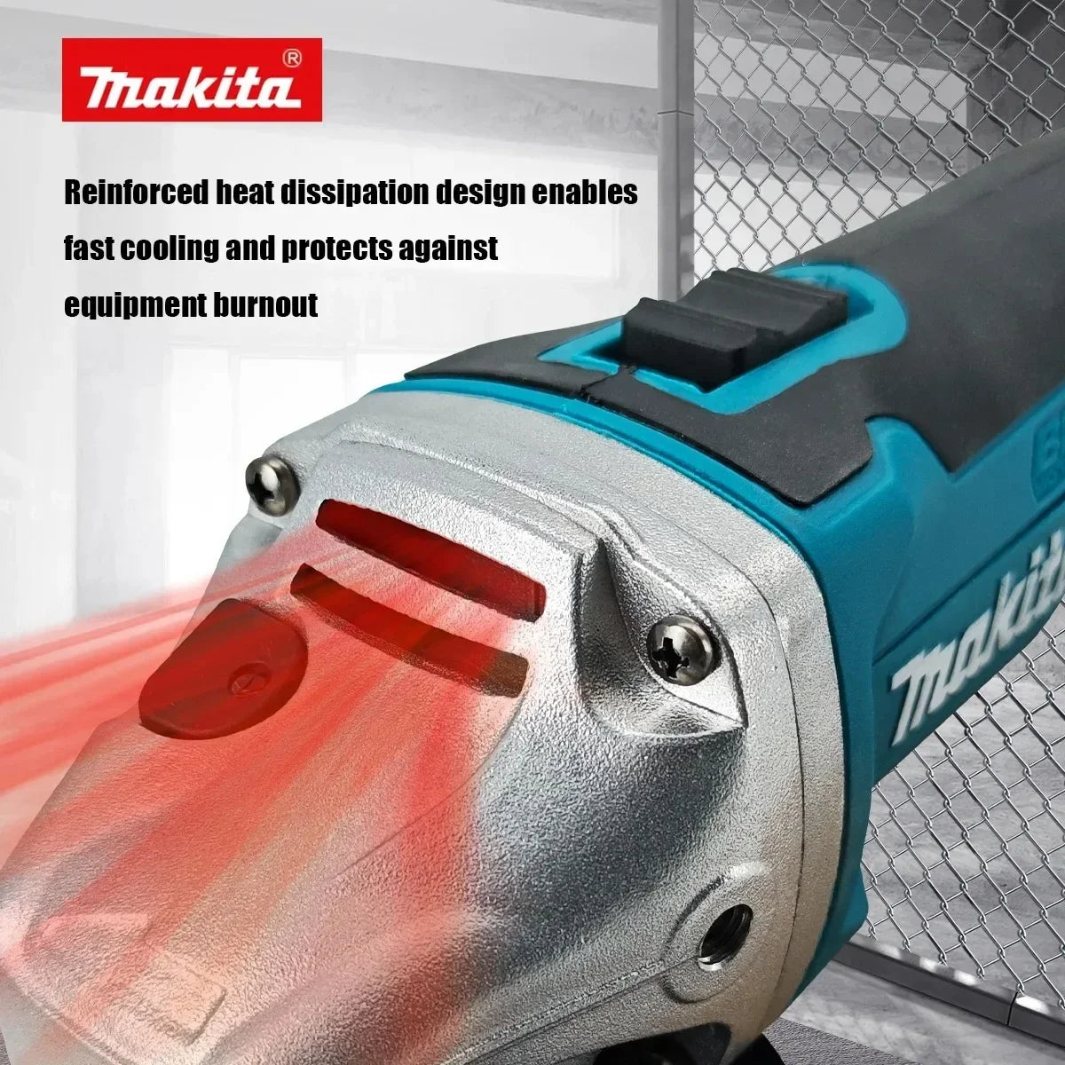 Makita DGA404 125mm Brushless Cordless Angle Grinder Handheld Power Tool For Metal Rust Clearing And Concrete Surface Grinding