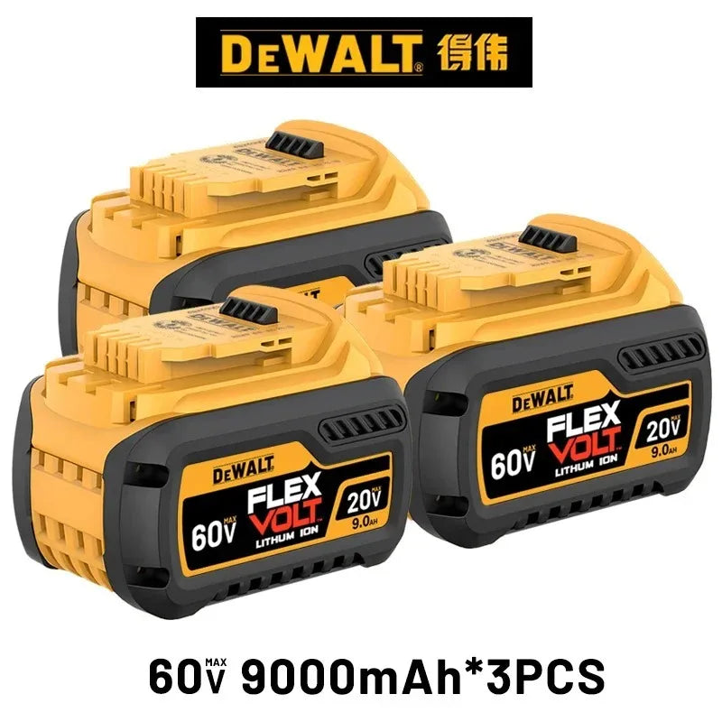 100% Original DeWALT Battery 20V/60V 6Ah 9Ah MAX FlexVolt for DCB606 DCB205 DCB206 DCB209 DCB182 Power Tool with Battery