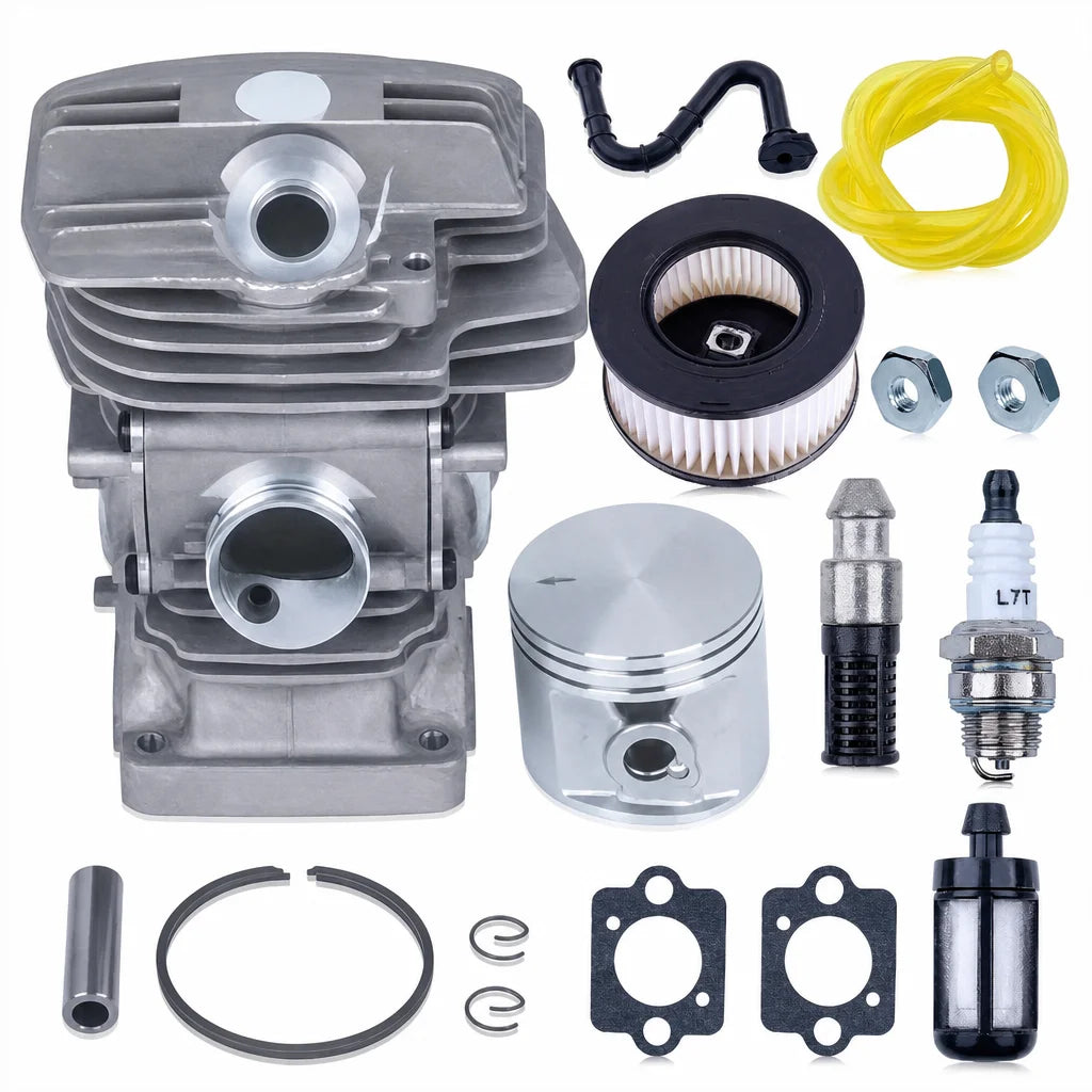 47mm Cylinder Piston Kit with Air Filter Spark Plug Fuel Filter Fuel Line For Stihl MS291 Chainsaw Parts OEM 1141 020 1206