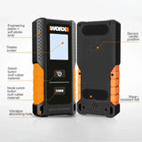 Worx Metal Stud Finder WX085 3 in 1 Multifunctional Wall Detector Metal Wood & Amp AC Wire Finding Digital Display USB Detector