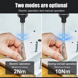 1pc Built-in 2000mAh Li-on Battery Screwdriver Set Electric Screwdriver Set LED Lights Two-layer Easy Install or Remove Screwdri