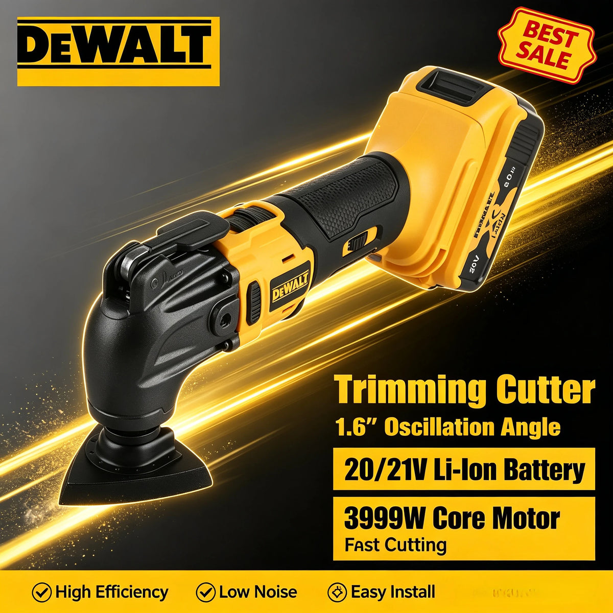 Dewalt 20V brushless quick release oscillating tool, multifunctional tool, renewable electric cutter for battery