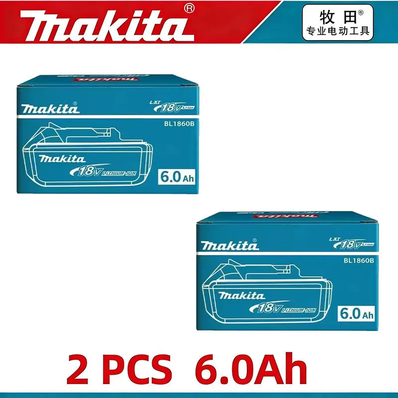 18V 6.0Ah Makita Battery Original Lithium Ion Rechargeable Battery 18V 6.0Ah Replacement Battery BL1860 BL1850 BL1860B DDF487