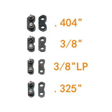 100pcs Stihl OREGON 0.404" 0.325" 3/8" 3/8"LP Pitch Chain Lock Connector Joining Links Tools Repair Kit For Electric Chainsaw