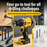 DEWALT DCD805 Cordless Drill with Brushless Motor, 20V MAX Long-Lasting Build Drill for Home Improvement & Jobsite Projects
