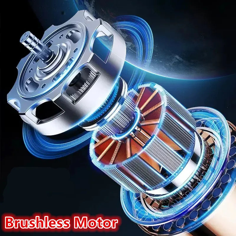 Fit For Milwaukee 18V Battery 1300NM Large Torque Cordless Wrench Brushless Electric Impact Wrench Repair Power Tools Car Truck