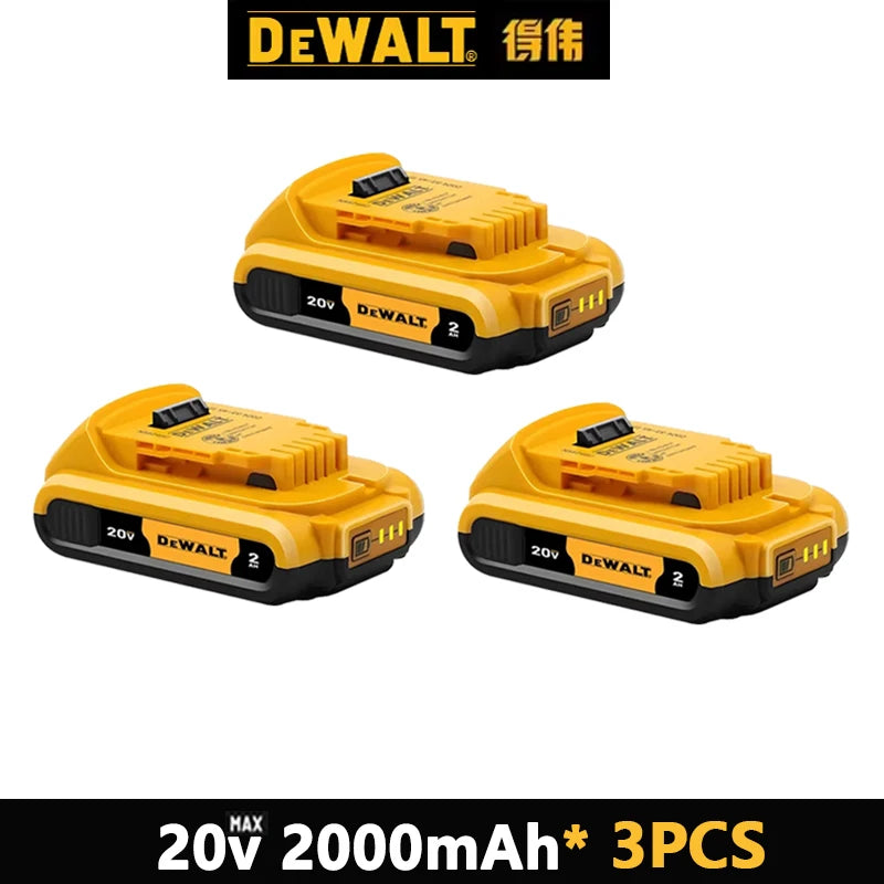 100% Original 20V 6.0Ah MAX Battery Power Tool Replacement For DeWalt DCB184 DCB181 DCB182 DCB200 20V 5A 6A 18Volt 20v Battery.