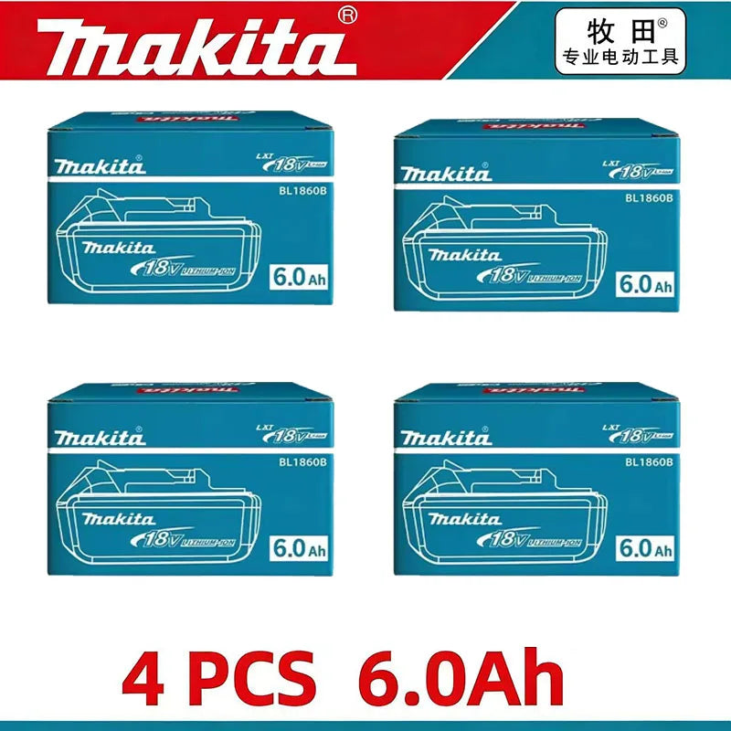 18V 6.0Ah Makita Battery Original Lithium Ion Rechargeable Battery 18V 6.0Ah Replacement Battery BL1860 BL1850 BL1860B DDF487