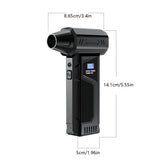 2026 New Wireless Jet Fan Brushless Motor Turbo Air Blower Car Cleaning Led Light Digital Display Portable Outdoor Use