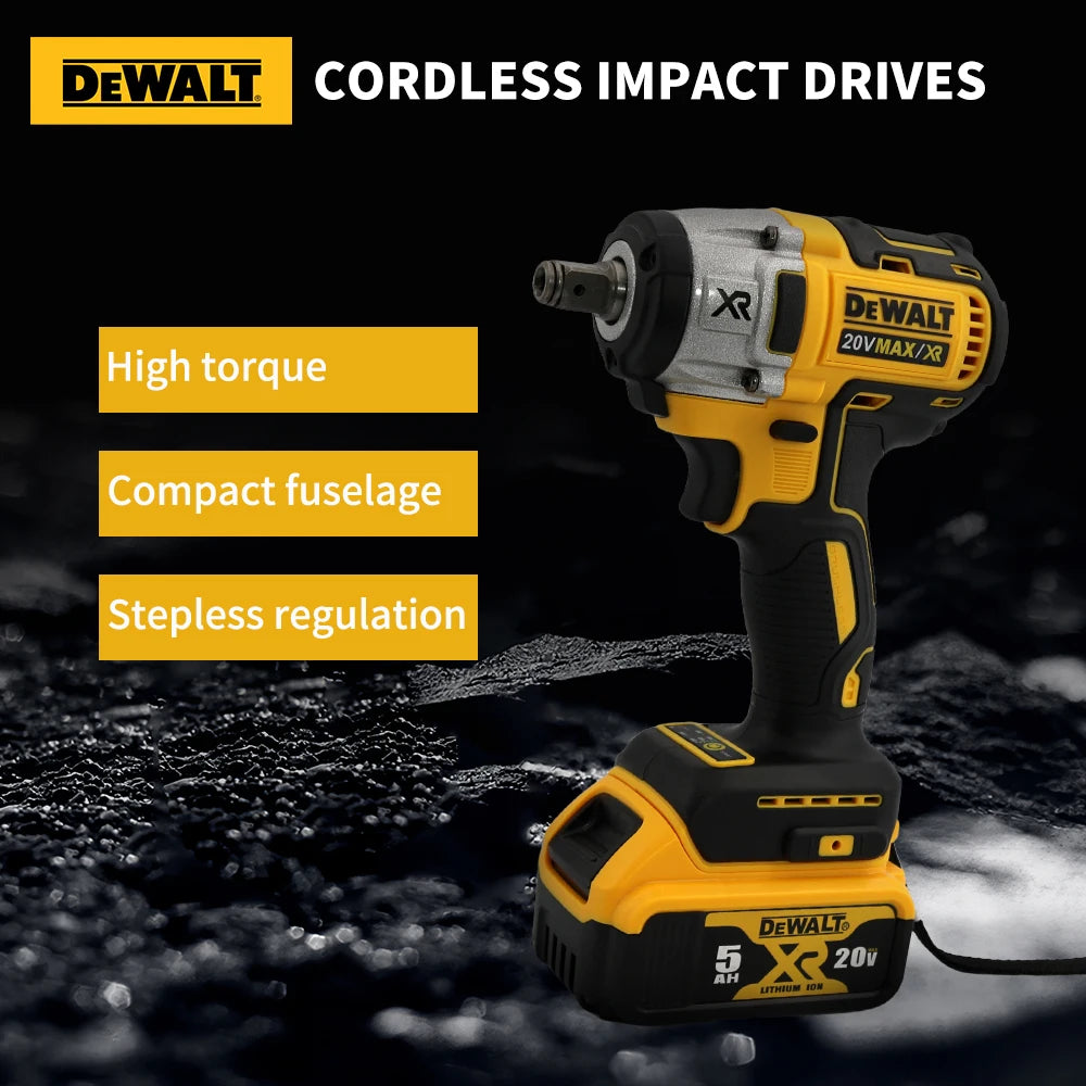 Dewalt DCF880 High-Torque Brushless Wireless Impact Wrench Lightweight 20V Battery Powerful Tool for Automotive And DIY Projects