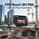 1.5Ah-3Ah 2.5Ah For Bosch 18V PBA Replacement Battery for PBA PSB PSR PST Rechargeable Screwdriver Batteries AL1830CV AL1810CV