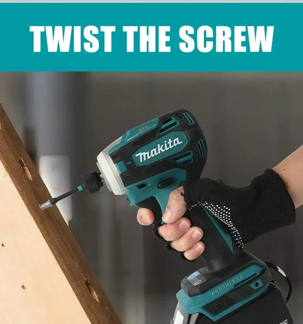 Makita DTD172 18V Brushless Cordless Impact Driver Electric Drill Power Tool For Driving Deck Screws During Deck Rebuild