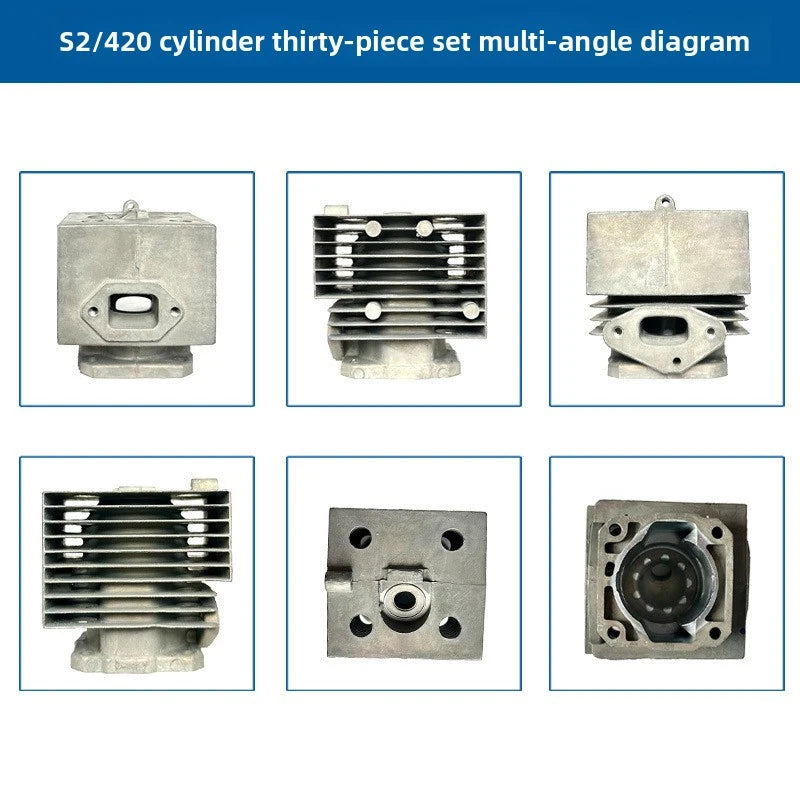 46mm Cylinder Piston Kit for STIHL BR380 BR400 BR420 SR420 Blower, Replace 4203 020 1201, 2 Stroke Engine Assembly
