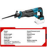 Electric Goddess 10000SPM Electric Reciprocating Electric Chainsaw Saber Saw Cordless Cutter Tool For Makita 18V Battery Pin