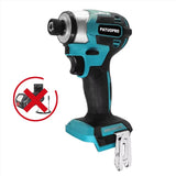 PATUOPRO 5 Speed Brushless Electric Screwdriver Cordless Impact Drill Driver 1/4 Inch Handheld Power Tool For Makita 18V Battery
