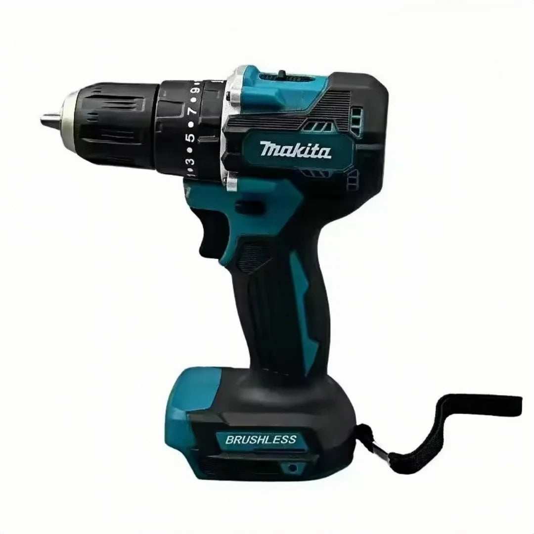 Makita 18V Li-ion Battery New Makita DDF487 10mm Brushless Hammer Drill 40N.m 2 Speed Cordless Impact Screwdriver Household Tool