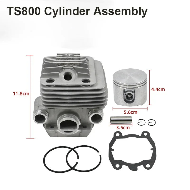 For STIHL TS700 TS800 Cut Off Saw 56mm Cylinder Piston Kit 42240201205 Cylinder Assembly Outdoor Power Garden Tool Replacement