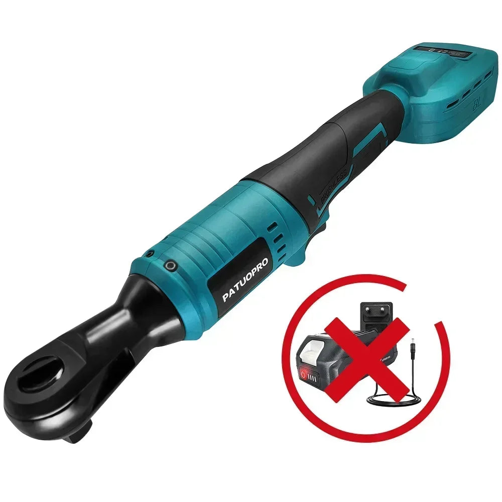 100N.m Brushless Electric Ratchet Wrench Cordless Wrench Removal Screw Nut Car Repair Tool For Makita 18V Battery(No Battery)