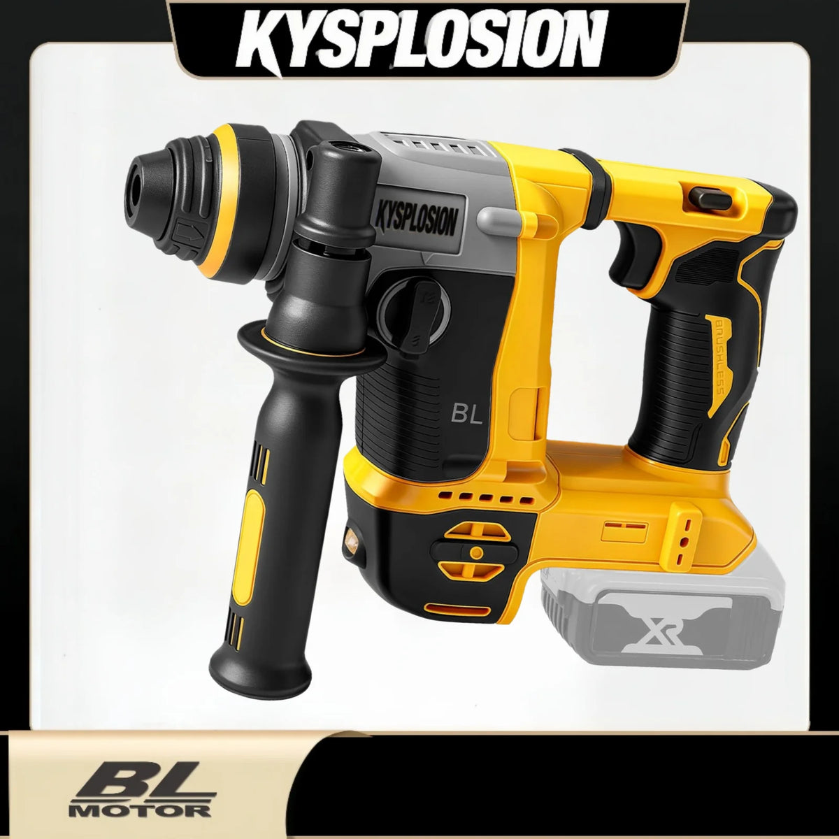 2 Modes SDS Metal Concrete Breaker Jackhammer Tools For DeWALT 20V Battery Brushless Rotary Impact Hammer Drill Cordless