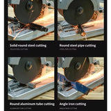 185mm Portable Cut Off Saw Mini Benchtop Cutting Machine All Copper Motor Precision Dial Multi-Angle Metal Wood Profile Cutter