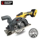 Electric Goddess 6Inch 150mm Brushless Circular Saw Adjustment Woodworking Electric Cutting Tool For Dewalt 20V Battery Pins