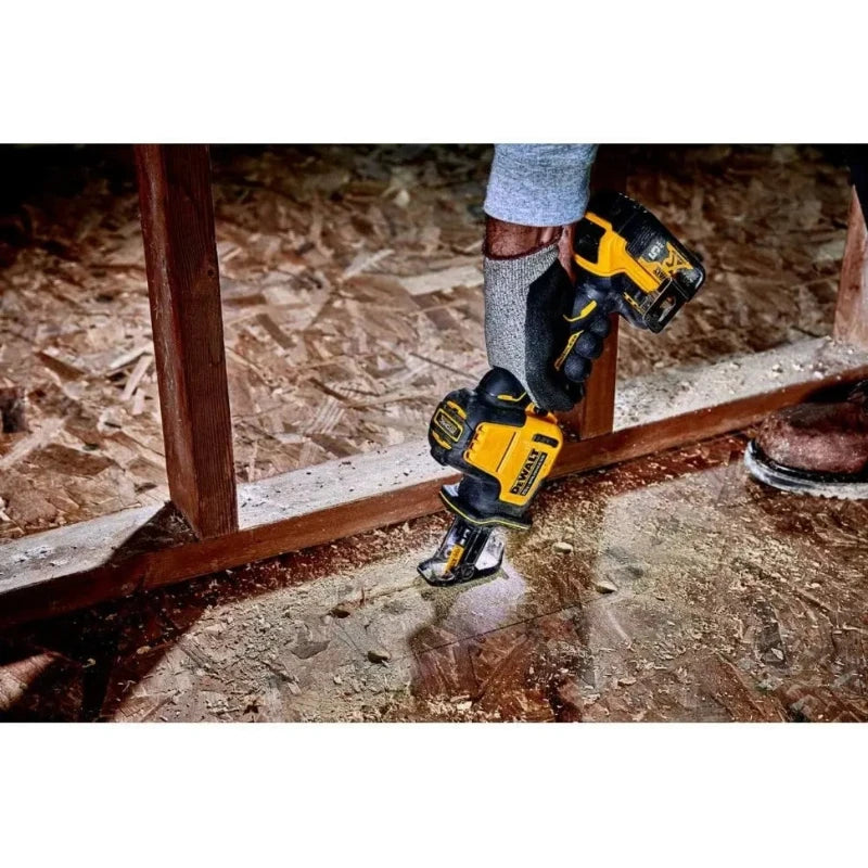DEWALT Cordless One-Handed Reciprocating Saw DCS369 MAX The Multi - Tasking Powerhouse for Swift Wood,Metal & Pipe Cutting