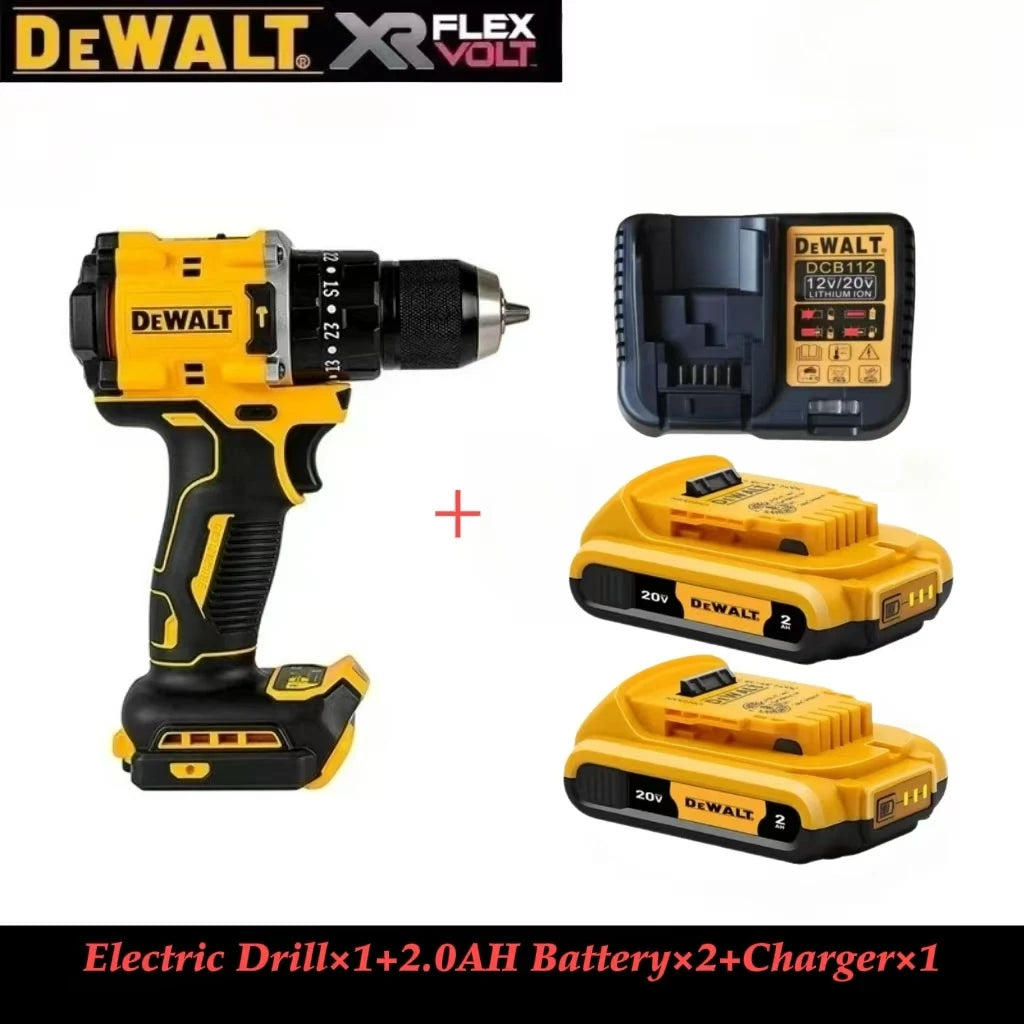 DEWALT DCD805 20V Brushless Hammer Drill with Lithium-ion Battery Kit, Compact Multi-function Percussion Drill for Home & Pro