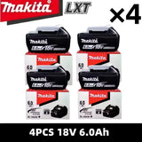 6Ah 100% Original Makita 18V Battery BL1860B Rechargeable Lithium-Ion Battery for Makita 18V Power Tools Replace the Battery.