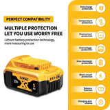 100% Original Dewalt 20V 5AH Replacement Battery 18V 5.0AH Power Tools Rechargeable Battery DCB205 DCB1104 Battery Charger Combo