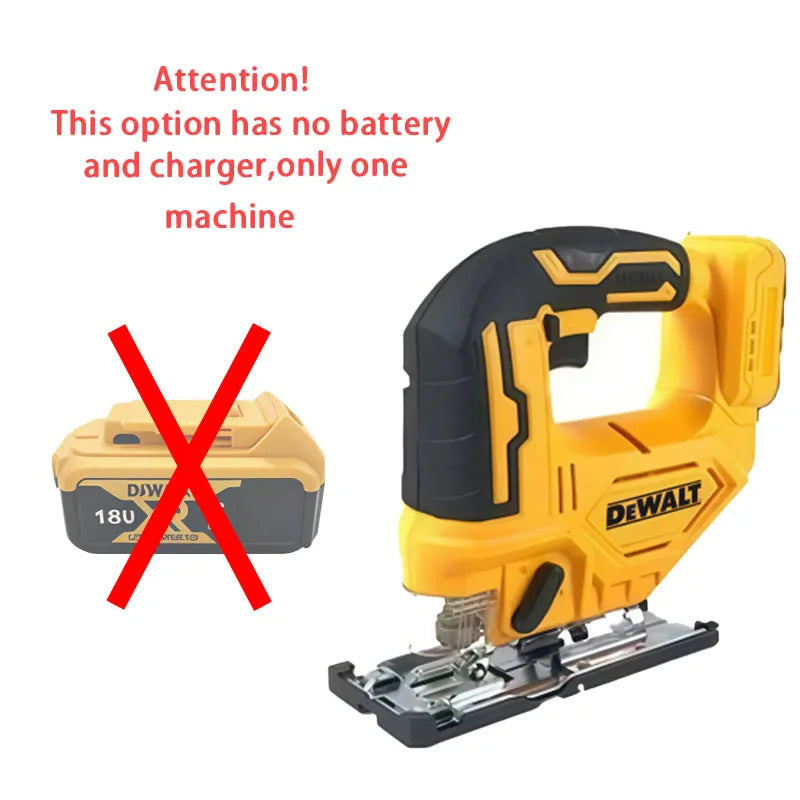 DEWALT 20V Brushless Jig Saw 2700RPM Cordless Curve Saw, Portable Adjustable Multifunctional Woodworking Cutting Power Tool