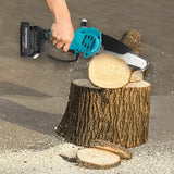 PATUOPRO 6 Inch Brushless Mini Electric Chain Saw Cordless Woodworking Garden Logging Cutter For Makita 18V Battery