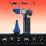Drillpro P30 Turbo Fan 130000RPM 300g Wind Pressure with 5000mAh Battery Dual Nozzles Portable Brushless Motor High Performance