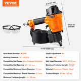 SucceBuy Coil Siding Nailer CN65 CN55 CN70 CN83 CN90 Pneumatic Siding Nail Gun Pallet Making Coil Nailer 70-120PSI Air Nailer