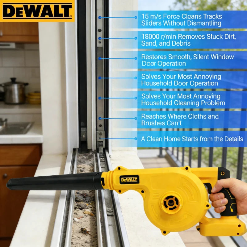 Dewalt Cordless Brush Leaf Blower Vacuum 2 in 1, Air Blower and Vacuum for Dewalt Battery