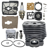 46mm Cylinder Piston Kit For Stihl FS550 FS420 FS420L FS550L Air Filter Cover Decompression Valve Repair Kit
