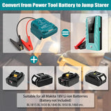 Car Jump Starters Adapter for Makita 18V Battery 11 Gauge Car Battery Jump Starter Automotive Booster Cables Car Using Tool