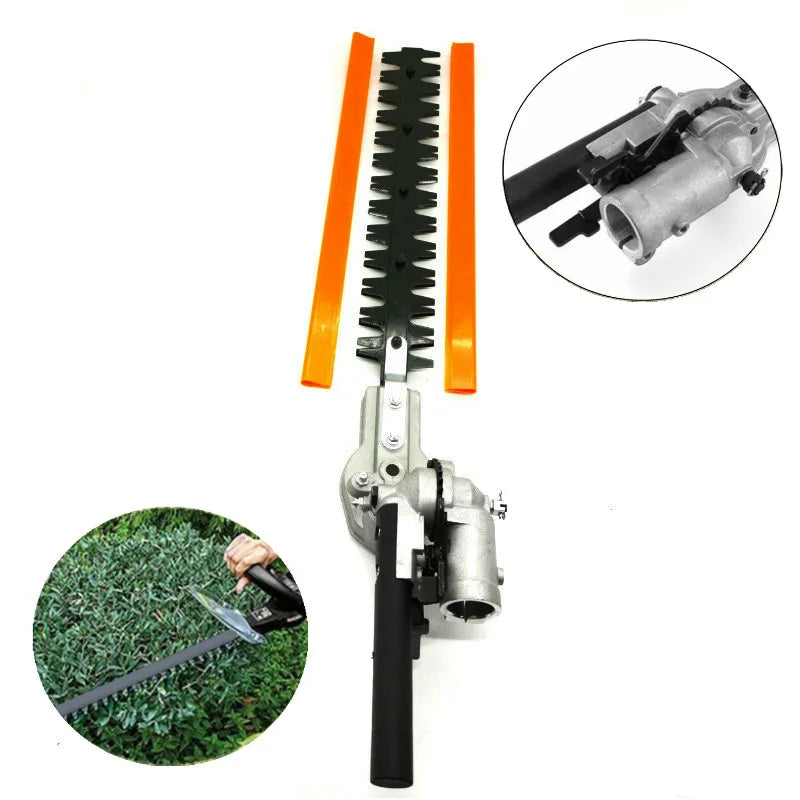 Hedge Trimmer Head 26mm/28mm 7/9 Spline 5.3mm Square High Pole Brush Grass Cutter Harvester Mower For Garden Tools Spare Parts