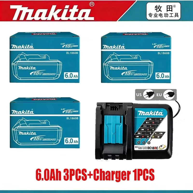 NEW Original Makita 18v 6Ah for Makita 18V Battery BL1830B BL1850B BL1850 BL1840 BL1860 BL1815 Replacement Lithium Battery