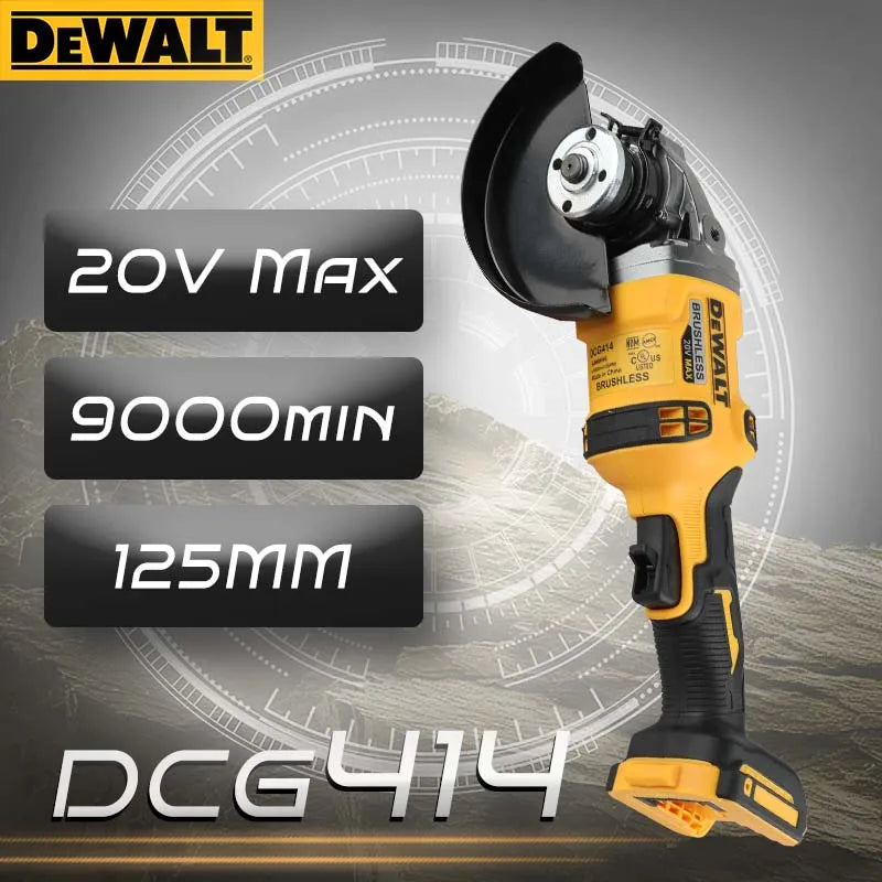 Dewalt-DCG414 20V, 125mm brushless grinder, electric tool, electric grinder, rechargeable wireless drilling tool