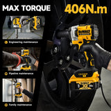 Dewalt DCF921 Cordless Electric Brushless Impact Wrench High Torque LED Light Lightweight Professional Power Tool
