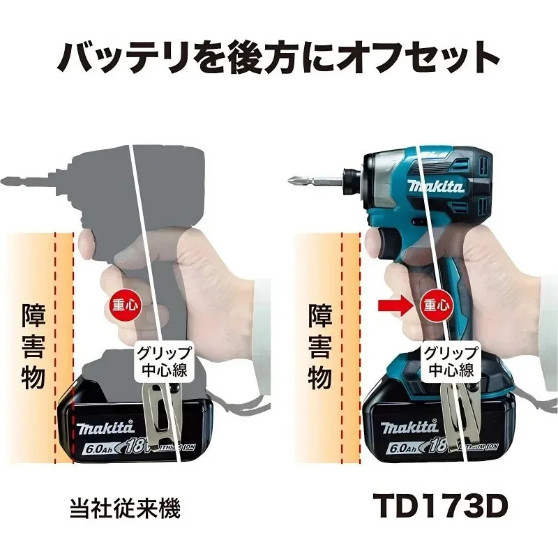 Makita DTD173 18V Cordless Impact Driver LXT BL Brushless Motor Electric Drill Wood/Bolt/T-Mode 180 N·M Rechargeable Power Tools